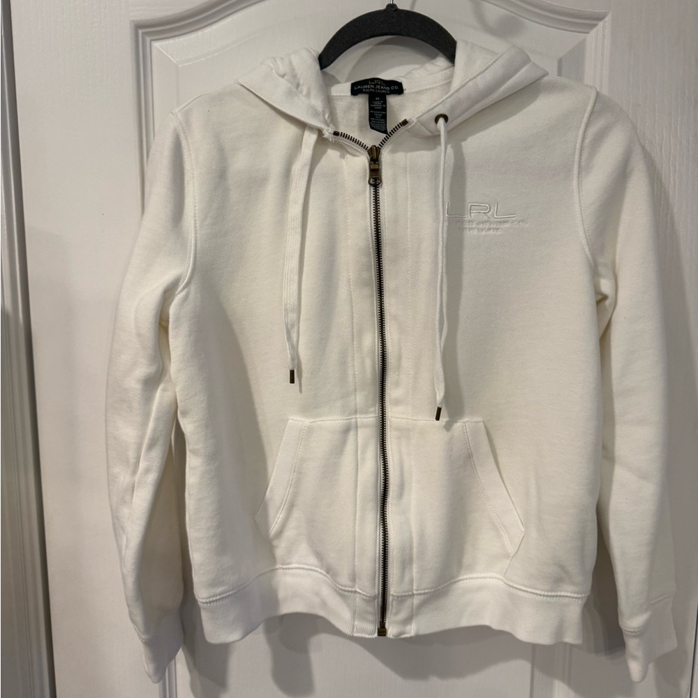 Ralph Lauren White Women's Zip-Up Hoodie